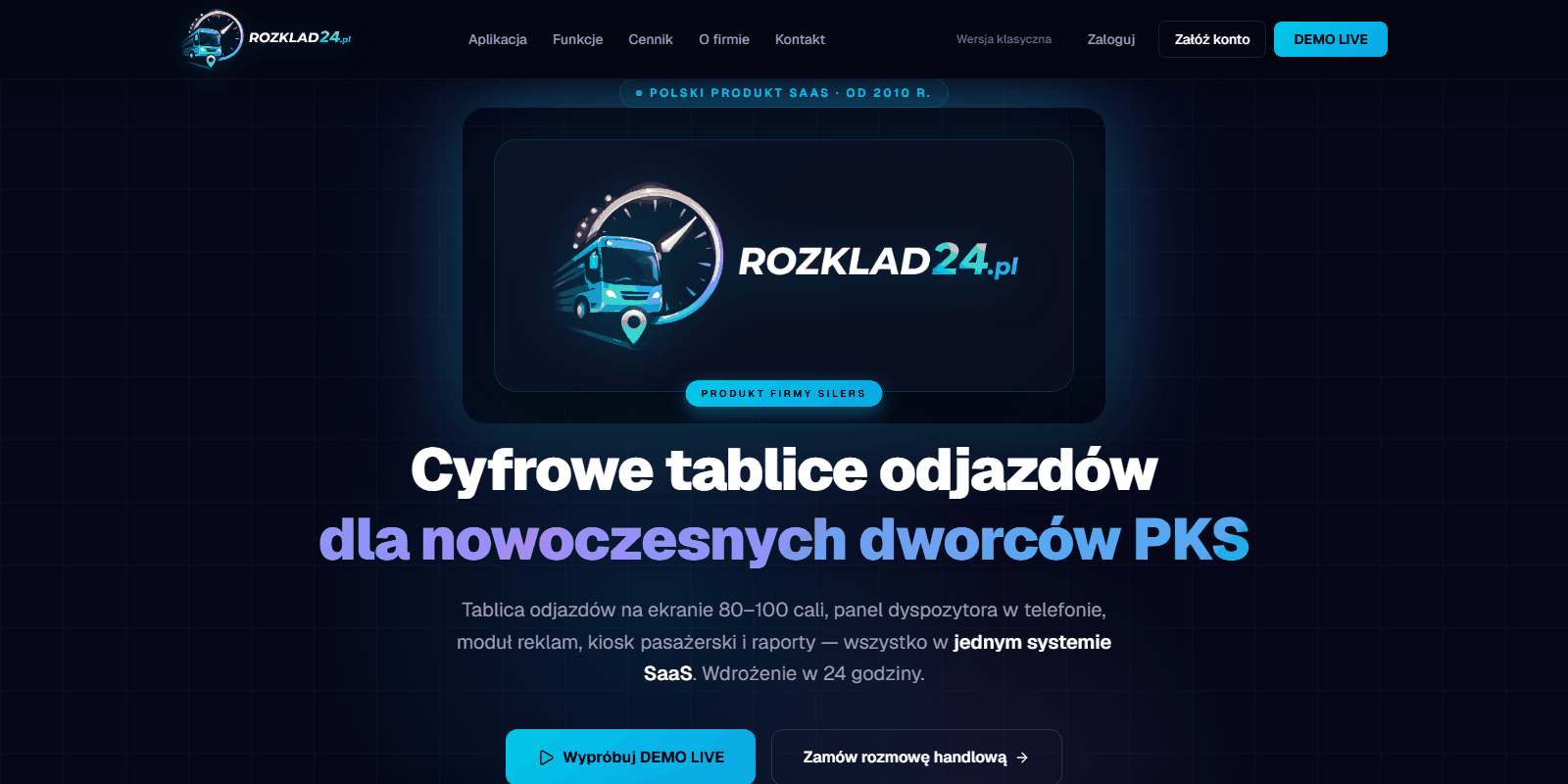 Rozkład24 — cyfrowe tablice odjazdów dla dworców PKS