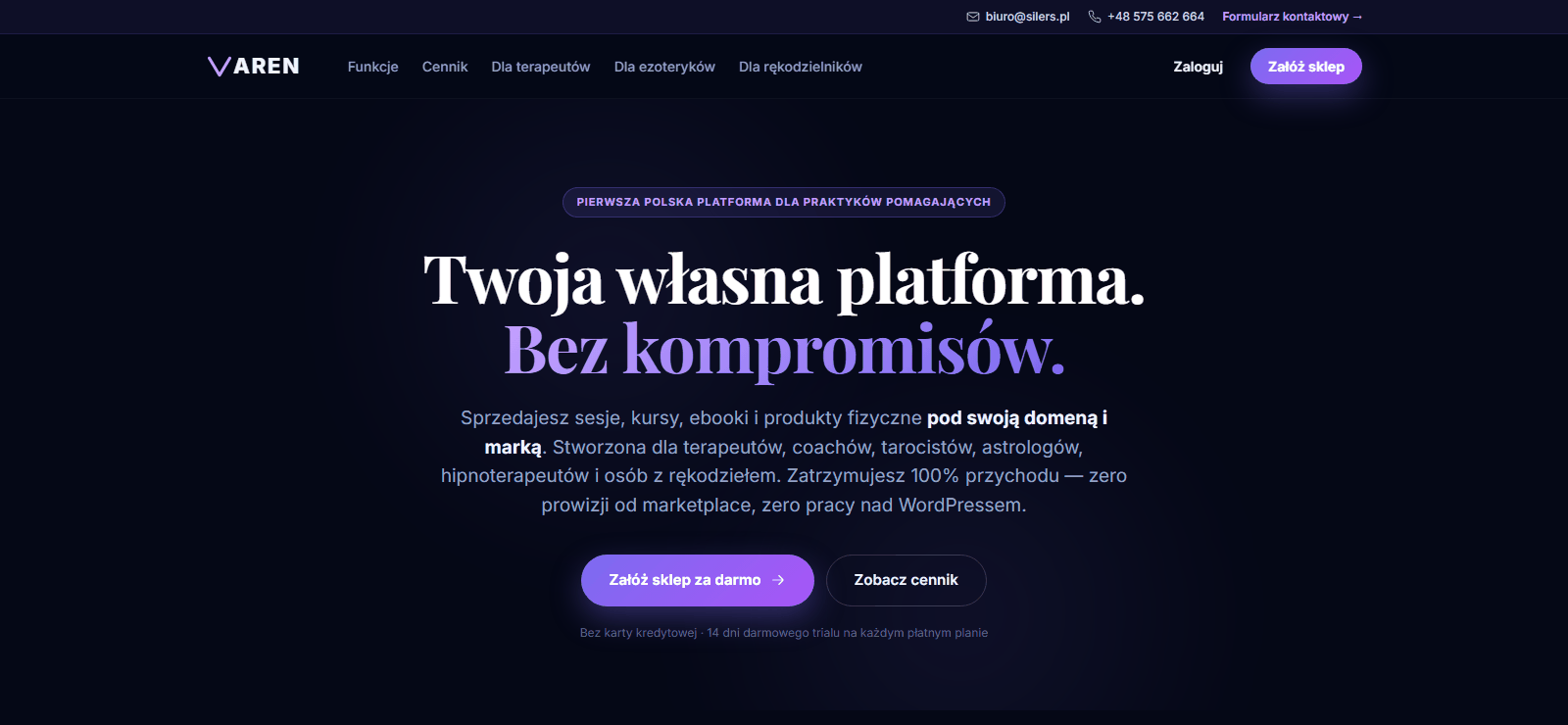 Varen — platforma e-commerce dla praktyków pomagających